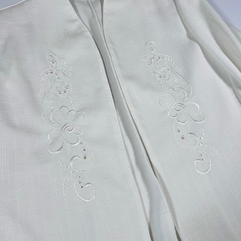 Vintage Pablo Collection 14P White Skirt Suit Embroidered Blazer Made USA - Picture 3 of 10